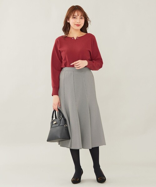 ANY SIS(エニィスィス)の「【洗える】フェイクパールドルマン ニット(ニット/セーター・レディース・ブラック系/ベージュ系/ワイン系・0)」の11枚目の写真