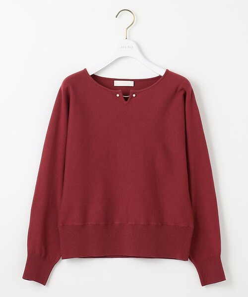 ANY SIS(エニィスィス)の「【洗える】フェイクパールドルマン ニット(ニット/セーター・レディース・ブラック系/ベージュ系/ワイン系・0)」の13枚目の写真