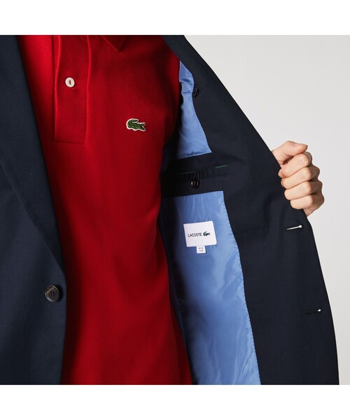 LACOSTE（ラコステ）の「ストレッチコットンツイルテーラードジャケット（テーラードジャケット・メンズ・ブラック・46/48/50/52）」の6枚目の写真