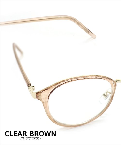 DONOBAN(ドノバン)の「【UVカット率 99%以上】クリアレンズ伊達メガネ(メガネ・レディース・クリア/ブラック/クリアブラウン/ブラウン系その他・ONESIZE)」の18枚目の写真