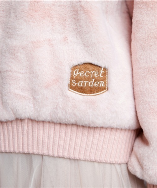 KOR（ケーオーアール）の「ボリューム袖もふわふわプルオーバー（スウェット・レディース・クリーム/ピンク・FREE）」の7枚目の写真