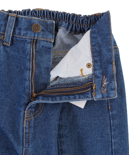 PUNYUS(プニュズ)の「フロントスリットデニムフレアパンツ(デニムパンツ・レディース・ブラック/インディゴブルー/ブルー系その他/ライトインディゴブルー・1/2/4/3)」の8枚目の写真