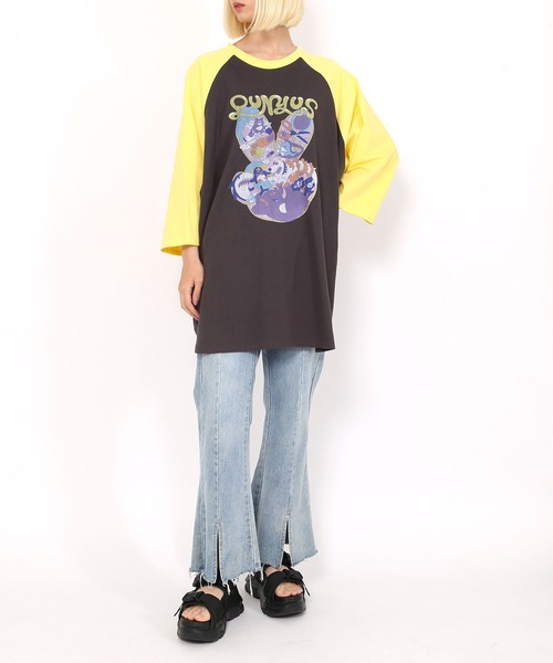 PUNYUS(プニュズ)の「フロントスリットデニムフレアパンツ(デニムパンツ・レディース・ブラック/インディゴブルー/ブルー系その他/ライトインディゴブルー・1/2/4/3)」の14枚目の写真