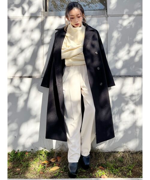 EVRIS（エヴリス）の「ルーズタックテーパードパンツ（その他パンツ・レディース・パープル/アイボリー/ブルー・SMALL/MEDIUM）」の12枚目の写真