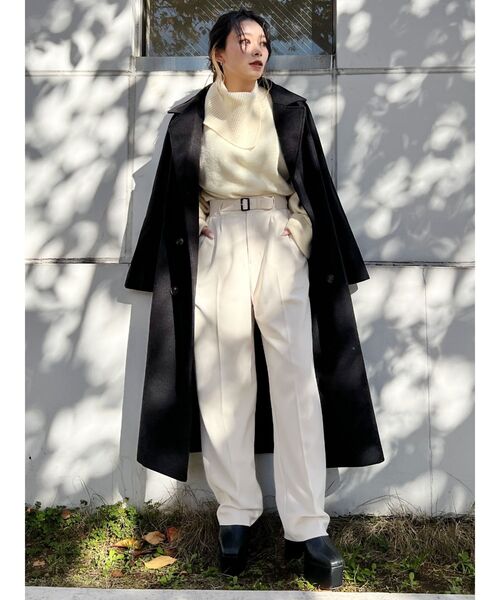 EVRIS（エヴリス）の「ルーズタックテーパードパンツ（その他パンツ・レディース・パープル/アイボリー/ブルー・SMALL/MEDIUM）」の13枚目の写真