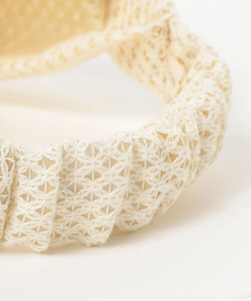 B:MING by BEAMS（ビーミングバイビームス）の「CONTROL FREAK / クロシェ ヘアバンド（ヘアバンド・レディース・ブラック/ホワイト系その他5・ONE SIZE）」の4枚目の写真