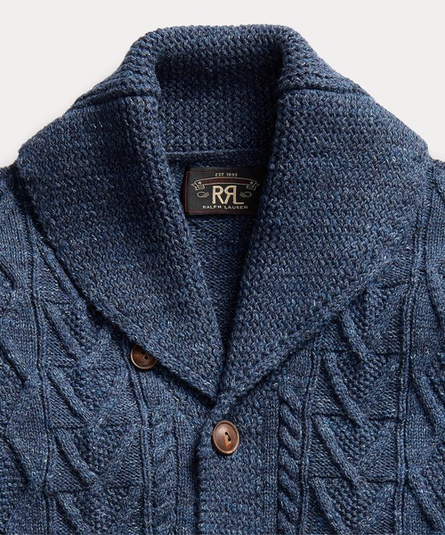 アランニット コットン カーディガン（カーディガン/ボレロ