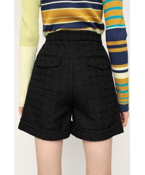 SLY（スライ）の「COLOR TWEED S/PT カラー ツイード ショートパンツ（スラックス・レディース・オレンジ系その他/ブラック・1/2）」の7枚目の写真