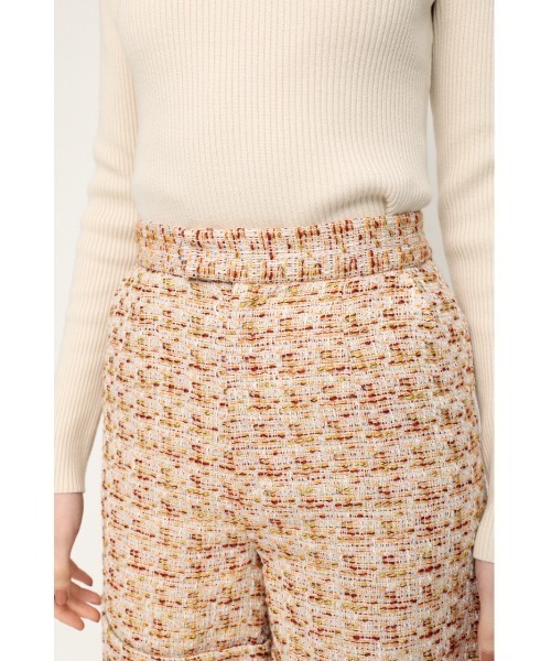 SLY（スライ）の「COLOR TWEED S/PT カラー ツイード ショートパンツ（スラックス・レディース・オレンジ系その他/ブラック・1/2）」の13枚目の写真