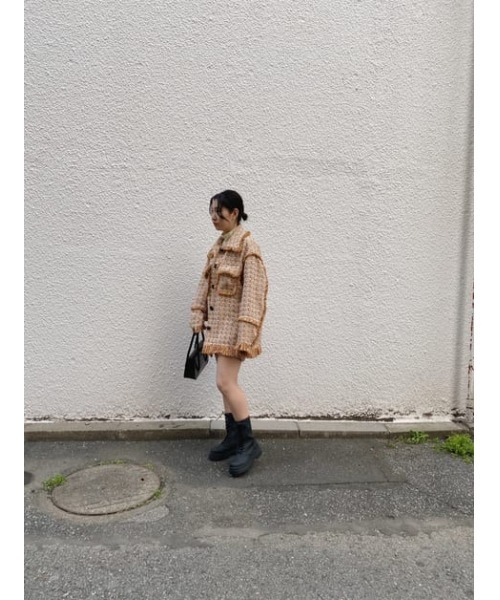 SLY（スライ）の「COLOR TWEED S/PT カラー ツイード ショートパンツ（スラックス・レディース・オレンジ系その他/ブラック・1/2）」の18枚目の写真