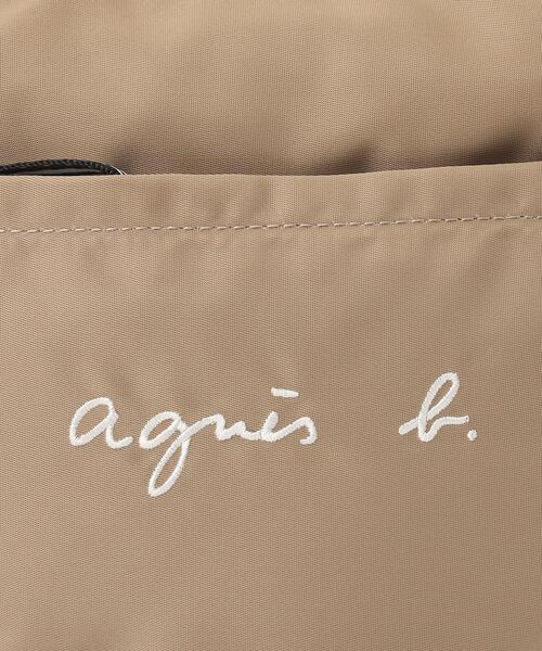 agnes b.(アニエスベー)の「GL11 E POCHETTE ロゴポシェット(ショルダーバッグ・キッズ・ベージュ・FREE)」の4枚目の写真