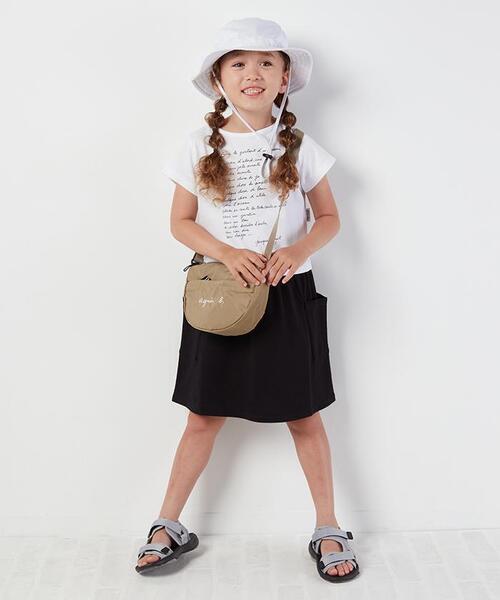 agnes b.(アニエスベー)の「GL11 E POCHETTE ロゴポシェット(ショルダーバッグ・キッズ・ベージュ・FREE)」の6枚目の写真