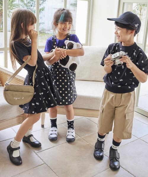 agnes b.(アニエスベー)の「GL11 E POCHETTE ロゴポシェット(ショルダーバッグ・キッズ・ベージュ・FREE)」の11枚目の写真