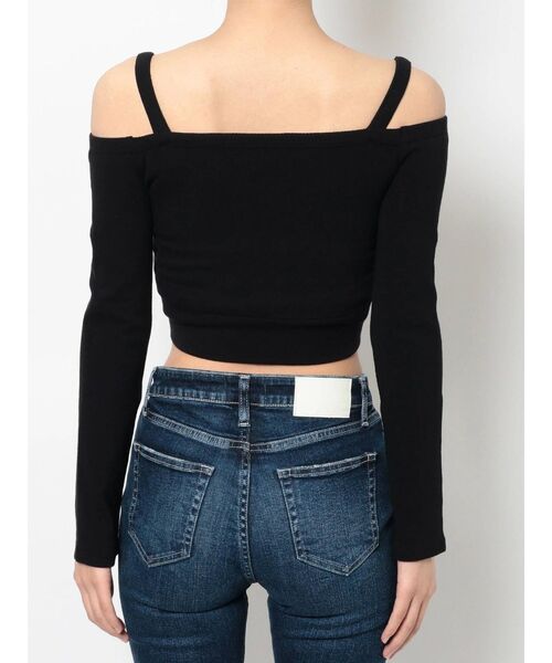 GYDA（ジェイダ）の「2WAYカシュクールデザインオフショルTOPS（Tシャツ/カットソー・レディース・ブラック/オフホワイト/シャーベット・FREE）」の20枚目の写真