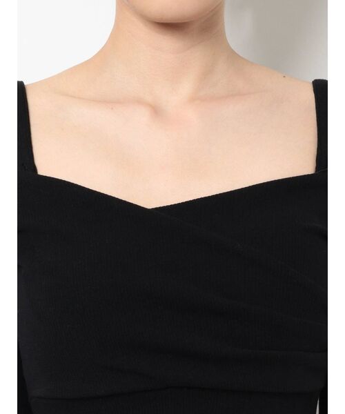 GYDA（ジェイダ）の「2WAYカシュクールデザインオフショルTOPS（Tシャツ/カットソー・レディース・ブラック/オフホワイト/シャーベット・FREE）」の17枚目の写真