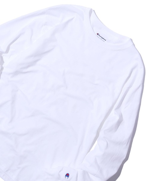 「ChampionAuthenticT-SHIRTS」レディースチャンピオンスーパーオーバーサイズコットンL/STシャツ