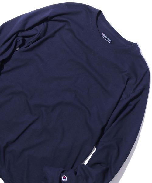 「ChampionAuthenticT-SHIRTS」レディースチャンピオンスーパーオーバーサイズコットンL/STシャツ