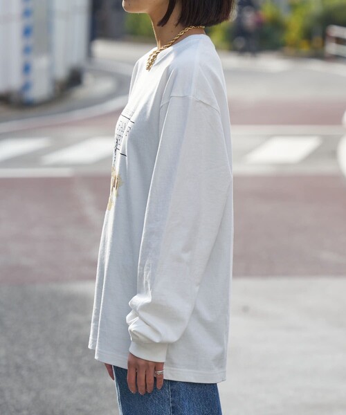 Firsthand(ファーストハンド)の「Firsthand/ファーストハンド USAコットン アニマル ロングスリーブTシャツ(Tシャツ/カットソー・レディース・ブラウン/オフホワイト/その他/ブラック・ONE SIZE)」の5枚目の写真