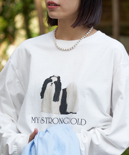 Firsthand(ファーストハンド)の「Firsthand/ファーストハンド USAコットン アニマル ロングスリーブTシャツ(Tシャツ/カットソー・レディース・ブラウン/オフホワイト/その他/ブラック・ONE SIZE)」の22枚目の写真