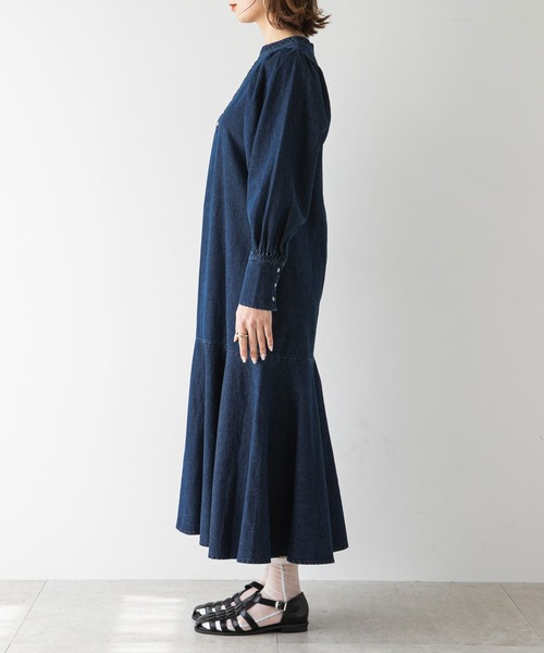 rectangle（レクタングル）の「マーメイドデニムワンピース（ワンピース・レディース・ブラック/ネイビー・FREE）」の12枚目の写真