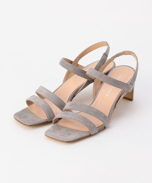 CORSO ROMA，9（コルソローマ）の「【CORSO ROMA 9/コルソローマノーヴェ】◇【WEB限定】Vアンクルヒールサンダル（サンダル・レディース・ブラック/グレイッシュベージュ・38/36/37）」の3枚目の写真