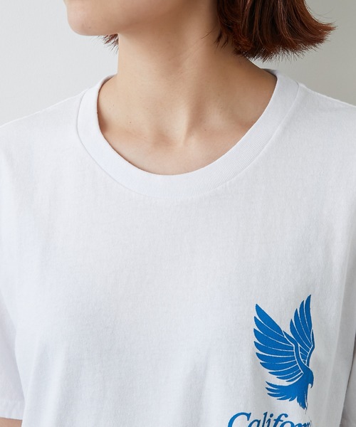 CALUX（キャラクス）の「【CALUX】プリントTシャツ/AMERICAN EAGLE（Tシャツ/カットソー・レディース・ホワイト・FREE）」の5枚目の写真