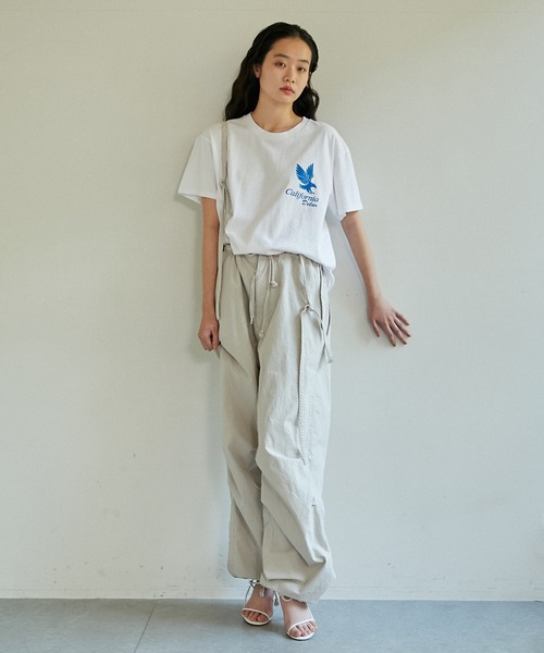 CALUX（キャラクス）の「【CALUX】プリントTシャツ/AMERICAN EAGLE（Tシャツ/カットソー・レディース・ホワイト・FREE）」の8枚目の写真