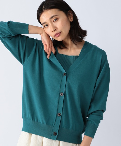 BARNYARDSTORM(バンヤードストーム)の「BARNYARDSTORM / シルク混アンサンブル(アンサンブル・レディース・グリーン/ラベンダー/イエロー・0/1)」の2枚目の写真