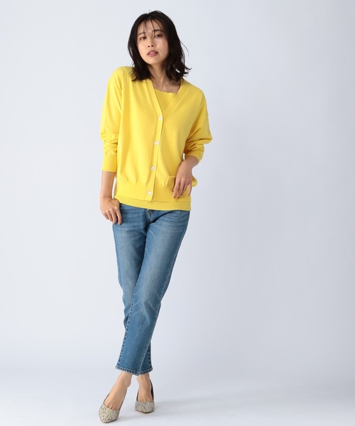 BARNYARDSTORM(バンヤードストーム)の「BARNYARDSTORM / シルク混アンサンブル(アンサンブル・レディース・グリーン/ラベンダー/イエロー・0/1)」の4枚目の写真