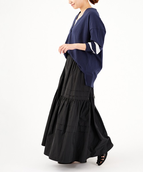 JOURNAL STANDARD（ジャーナルスタンダード）の「《追加》メモリータックティアードスカート◆2（スカート・レディース・ブラック・38/36）」の17枚目の写真