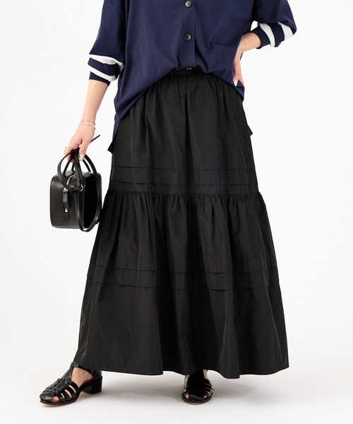 JOURNAL STANDARD（ジャーナルスタンダード）の「《追加》メモリータックティアードスカート◆2（スカート・レディース・ブラック・38/36）」の18枚目の写真