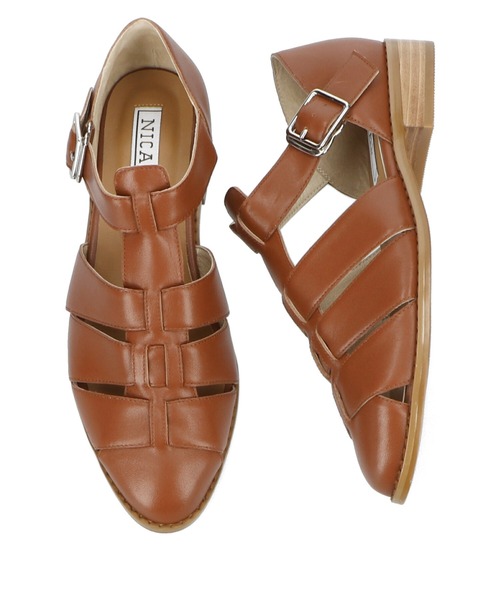 NICAL（ニカル）の「【本革】【NICAL】グルカサンダル/24105（サンダル・レディース・グレー/ブラウン/ブラック・38/41/40/39/36/37/35）」の6枚目の写真