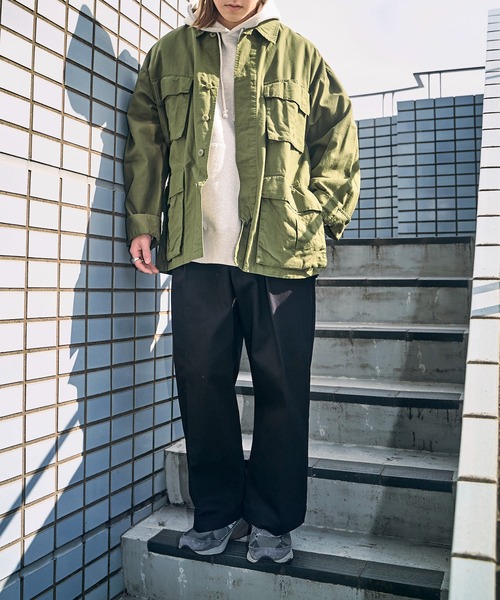 PUBLUX(パブリュクス)の「【PUBLUX/パブリュクス】ワンタックワイドデニム/ワイドシルエット/デニムパンツ/タックパンツ(デニムパンツ・メンズ・インディゴブルー/ブラック・マルチサイズ)」の7枚目の写真