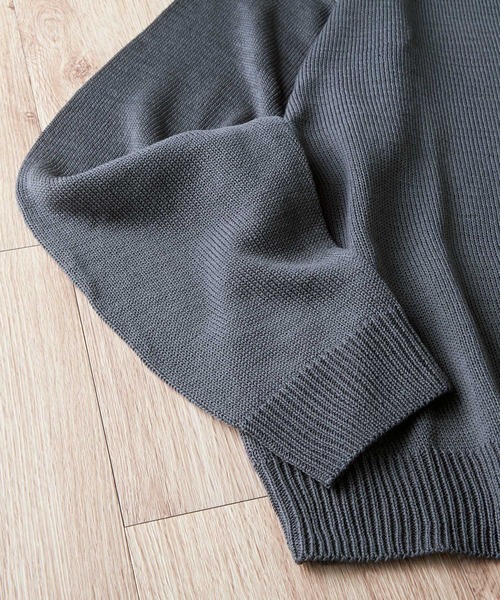 MONO-MART(モノマート)の「ソフトタッチボリュームニットルーズビッグシルエットカーディガン(カーディガン/ボレロ・メンズ・チャコールグレー/ライトグレー/ブラック/ブルー/モカ/グレイッシュブルー/ピンク系/マスタード/オリーブ・M/L)」の13枚目の写真