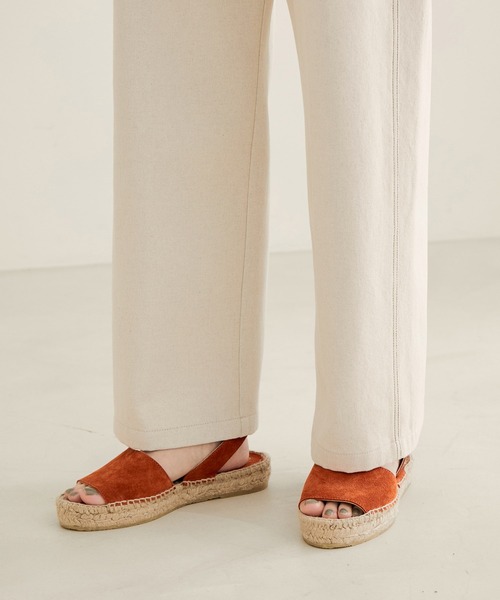 SALON adam et rope'（サロン アダム エ ロペ）の「【サステナブル】【セットアップ対応】ハイウエストリサイクルデニムパンツ（デニムパンツ・レディース・グレー/オフホワイト・S/M）」の13枚目の写真