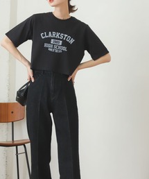 SENSE OF PLACE by URBAN RESEARCH | 『WEB先行販売』USAコットンクロップドロゴTシャツ(5分袖)(Tシャツ/カットソー)