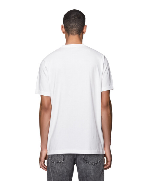 Tシャツ・カットソー DIESEL T-NEKKA TOP Women's T-shirt with embossed necklace artwork | Grey | Diesel