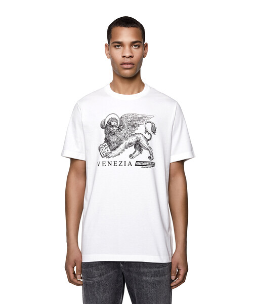 DIESEL(ディーゼル)の「メンズ Tシャツ クルーネック(Tシャツ/カットソー・メンズ・ブラック/ホワイト・LARGE/X-SMALL/MEDIUM/X-LARGE/XX-LARGE/SMALL/XXX-LARGE)」の19枚目の写真