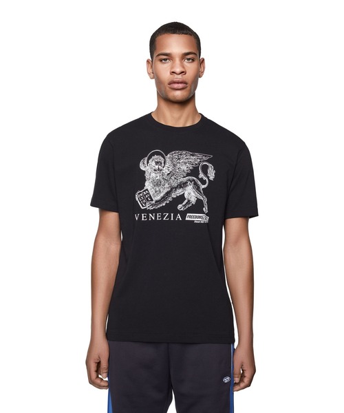 DIESEL ディーゼル Tシャツ・カットソー 黒 XXL 0124925E0058 DIESEL ディーゼル Tシャツ・カットソー 黒 XXL 0124925E0058