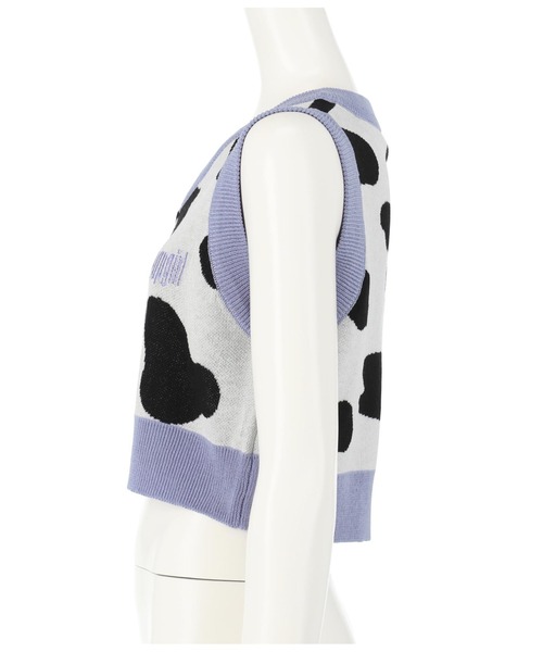 ANAP GｉRL（アナップガール）の「サマーニットアニマル柄ベスト（ベスト・キッズ・パープル/ブラック・S/M）」の12枚目の写真