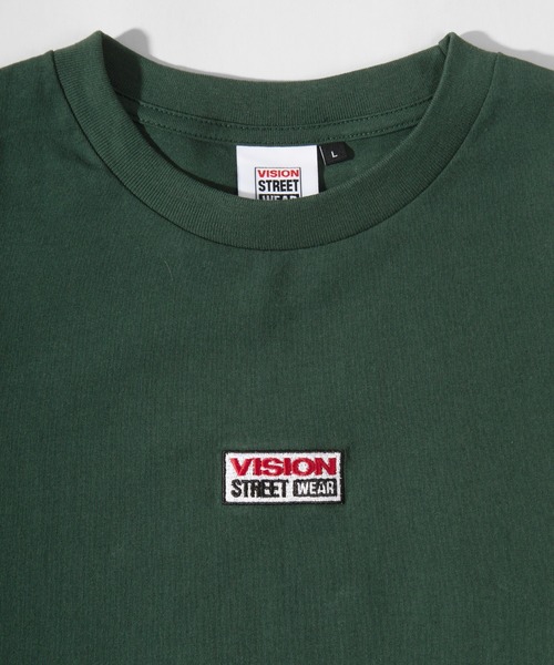 VISION STREET WEAR（ヴィジョンストリートウェア）の「【VISION STREET  WEAR/ヴィジョンストリートウェア】ビッグシルエット ランダムブランドステッカー バックプリントTシャツ/半袖Tシャツ（Tシャツ/カットソー・メンズ・ホワイト/グリーン/マスタード/スミクロ・M/L/XL）」の20枚目の写真