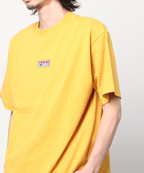 VISION STREET WEAR（ヴィジョンストリートウェア）の「【VISION STREET  WEAR/ヴィジョンストリートウェア】ビッグシルエット ランダムブランドステッカー バックプリントTシャツ/半袖Tシャツ（Tシャツ/カットソー・メンズ・ホワイト/グリーン/マスタード/スミクロ・M/L/XL）」の17枚目の写真