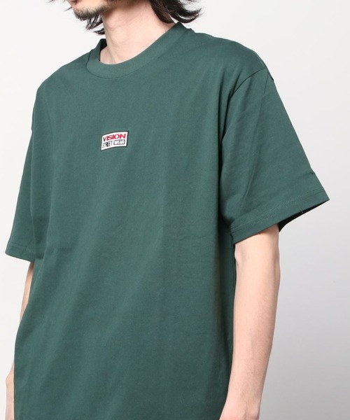 VISION STREET WEAR（ヴィジョンストリートウェア）の「【VISION STREET  WEAR/ヴィジョンストリートウェア】ビッグシルエット ランダムブランドステッカー バックプリントTシャツ/半袖Tシャツ（Tシャツ/カットソー・メンズ・ホワイト/グリーン/マスタード/スミクロ・M/L/XL）」の15枚目の写真