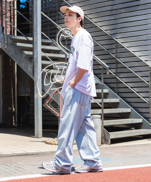 WEGO（ウィゴー）の「WEGO/ヘビーウエイト カレッジロゴBIGT（Tシャツ/カットソー・メンズ・ダークグリーン/オレンジ/ブルー/オートミール/グレー系その他/パープル系その他/ネイビー/ホワイト・MEDIUM/LARGE）」の13枚目の写真