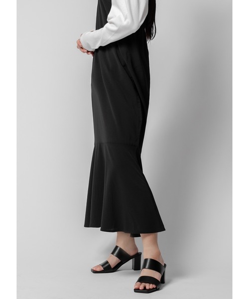 Adoon plain（アドーンプレーン）の「マーメイドキャミワンピース（ワンピース・レディース・ブラック・FREE）」の9枚目の写真