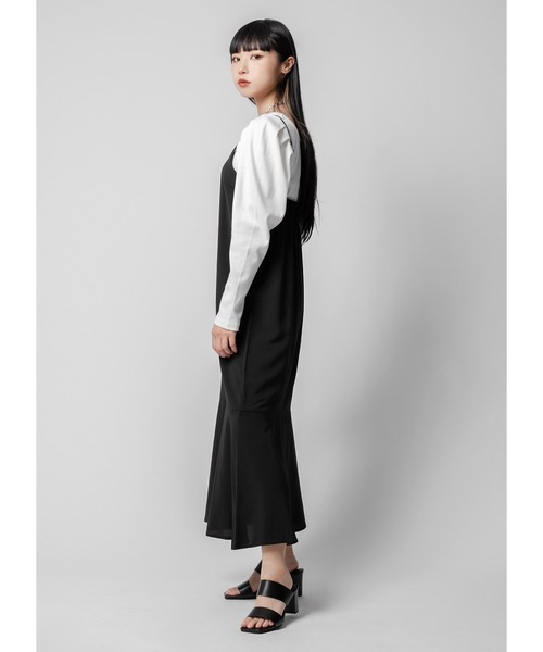 Adoon plain（アドーンプレーン）の「マーメイドキャミワンピース（ワンピース・レディース・ブラック・FREE）」の11枚目の写真