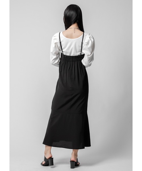 Adoon plain（アドーンプレーン）の「マーメイドキャミワンピース（ワンピース・レディース・ブラック・FREE）」の12枚目の写真