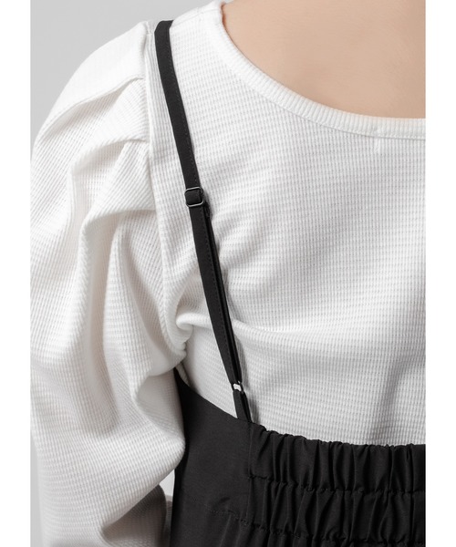 Adoon plain（アドーンプレーン）の「マーメイドキャミワンピース（ワンピース・レディース・ブラック・FREE）」の3枚目の写真