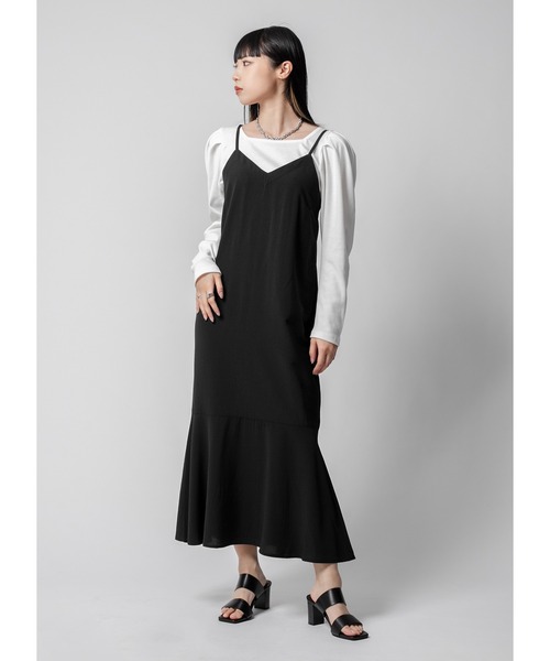 Adoon plain（アドーンプレーン）の「マーメイドキャミワンピース（ワンピース・レディース・ブラック・FREE）」の18枚目の写真