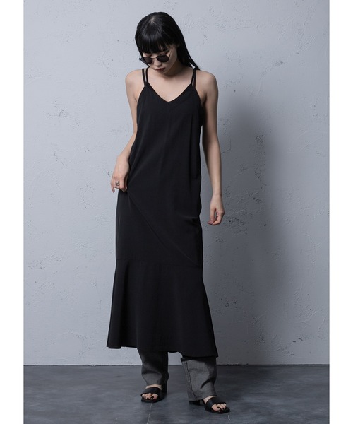 Adoon plain（アドーンプレーン）の「マーメイドキャミワンピース（ワンピース・レディース・ブラック・FREE）」の19枚目の写真